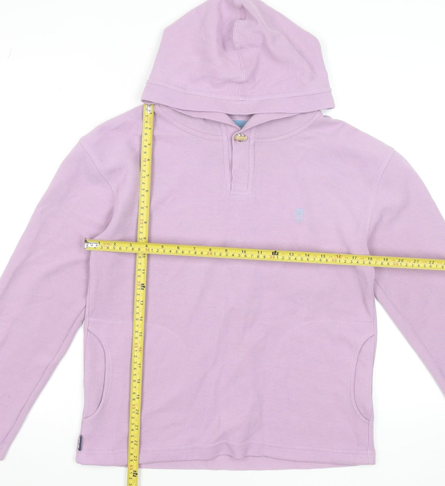 Fat Face Women's Purple Size 10 Henley Hoodie Cotton Blend