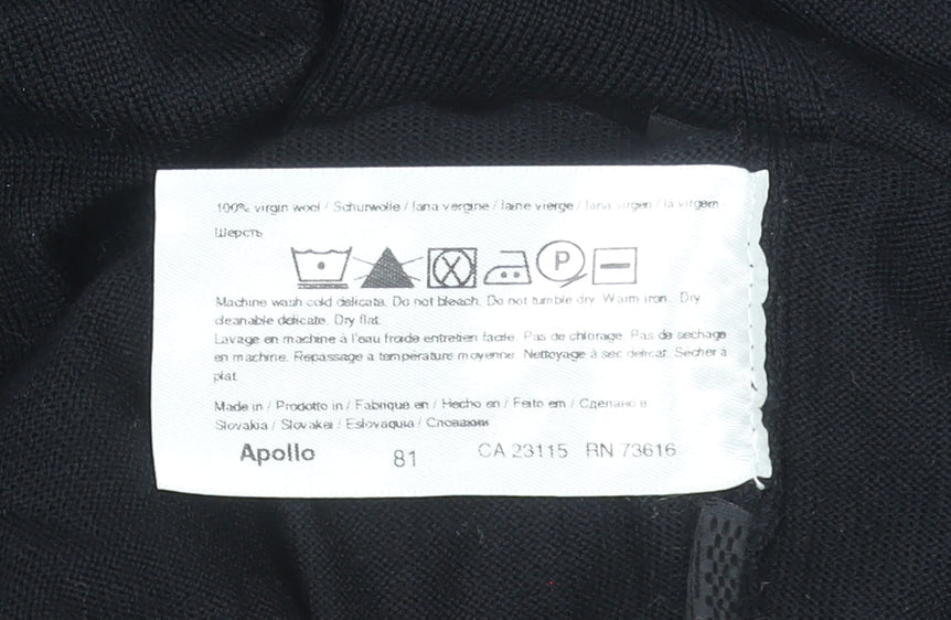 Hugo Boss Men's Black Virgin Wool Crew Neck Jumper Size L