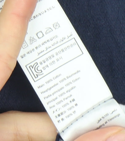 Joules Womens Blue Striped Cotton T-Shirt UK 10 Nautical Short Sleeve