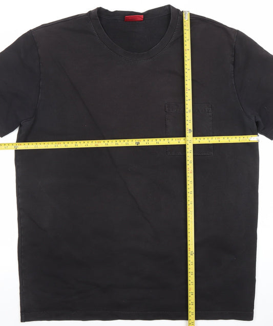 Hugo Boss Mens Black Cotton Crew Neck Short Sleeve T-Shirt XXL