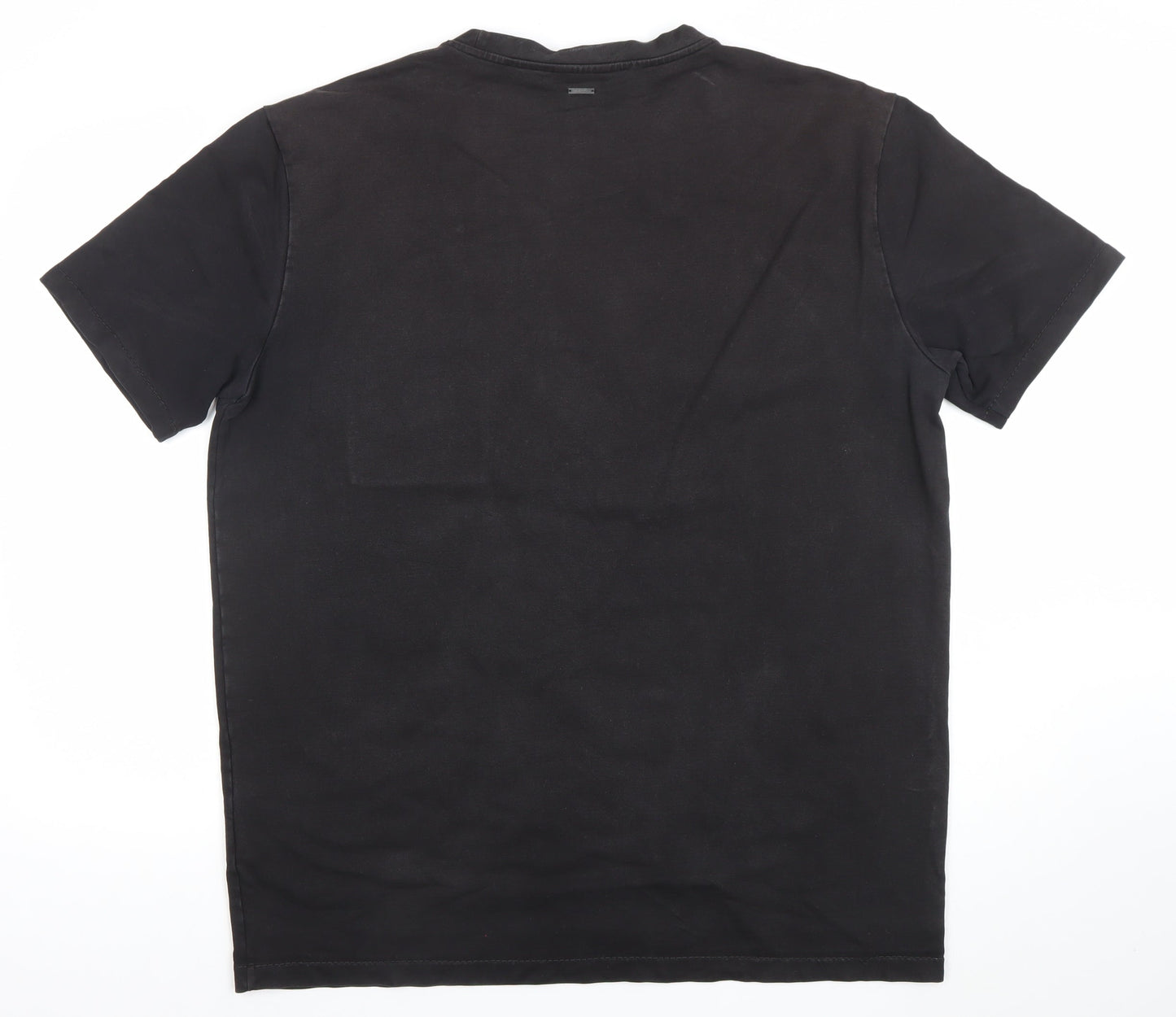 Hugo Boss Mens Black Cotton Crew Neck Short Sleeve T-Shirt XXL