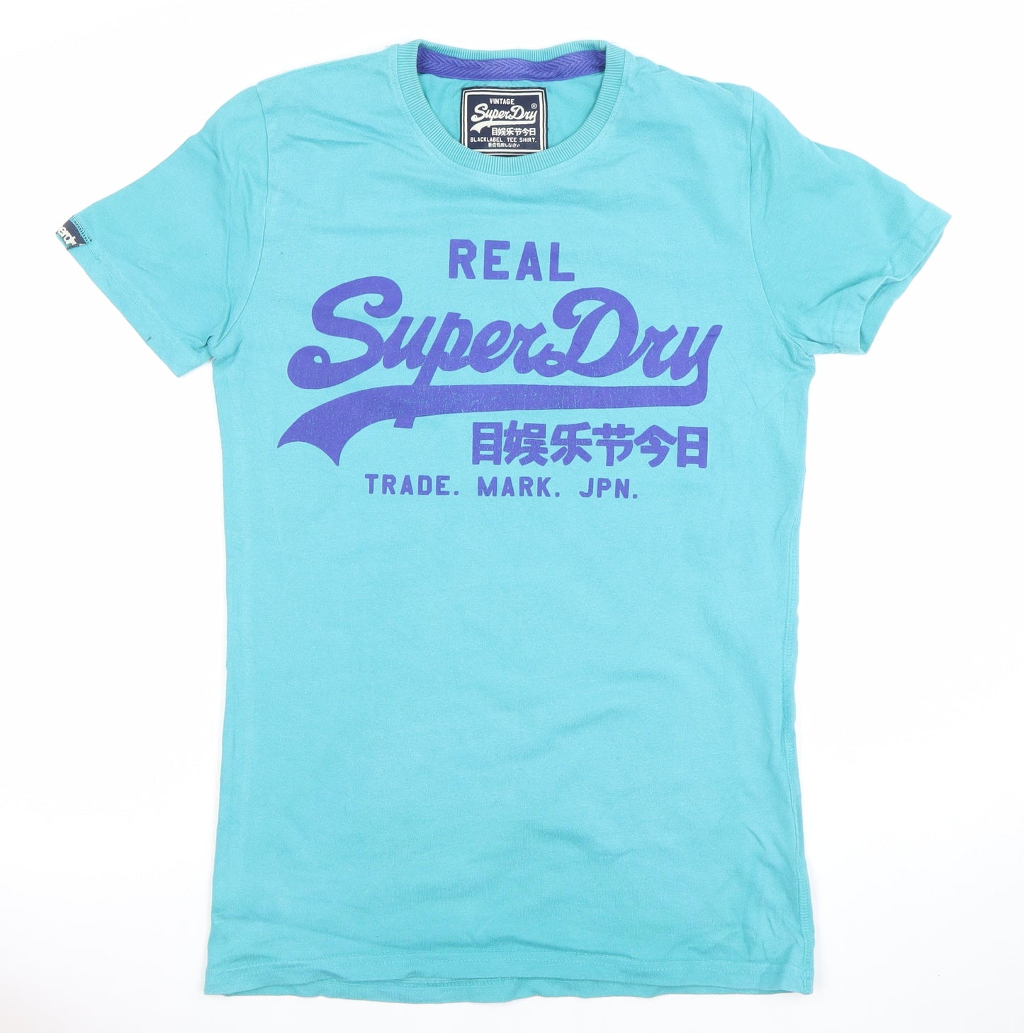 Superdry Men’s Blue Small Crew Neck Graphic Print T-Shirt