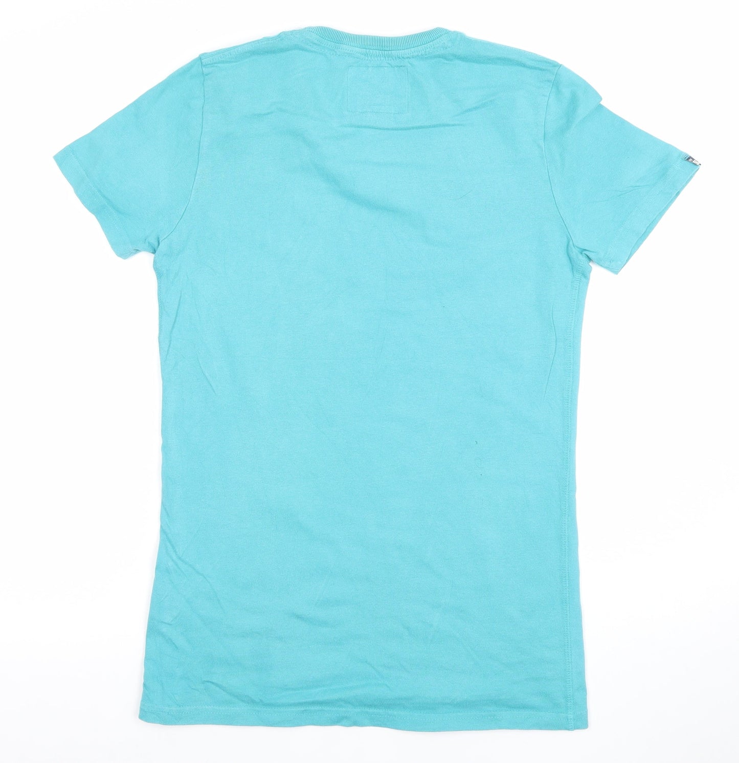 Superdry Men’s Blue Small Crew Neck Graphic Print T-Shirt