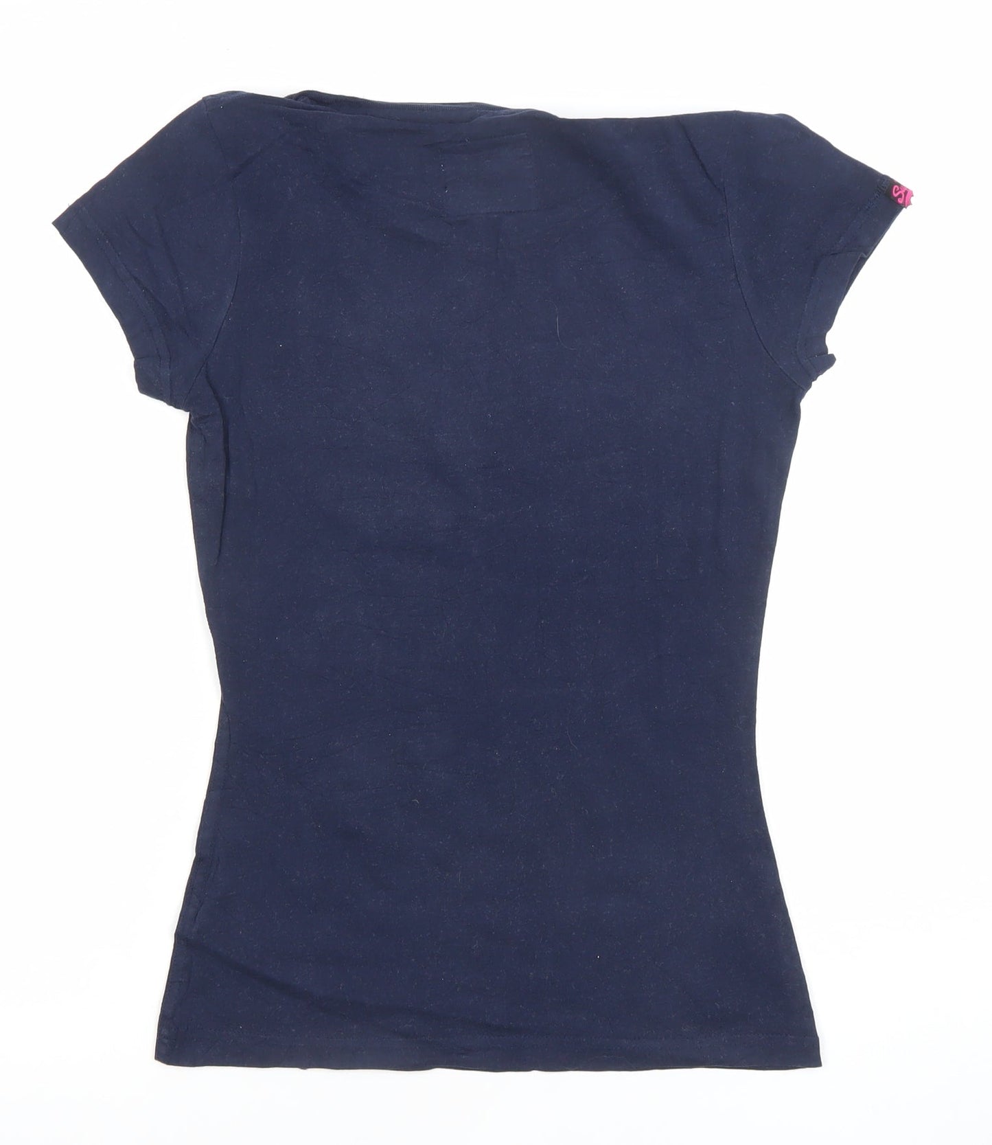 Superdry Women's Blue Small Crew Neck T-Shirt