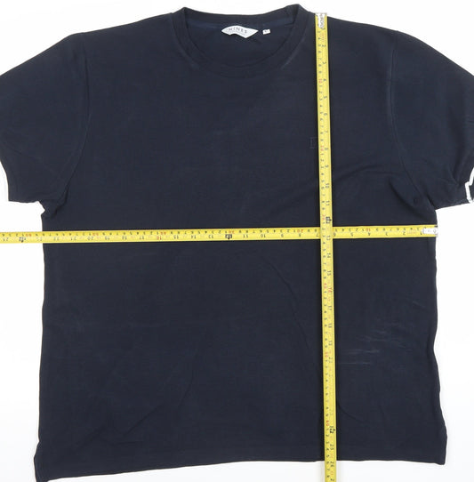 Nines Collection Men's Blue Cotton Crew Neck T-Shirt Size L
