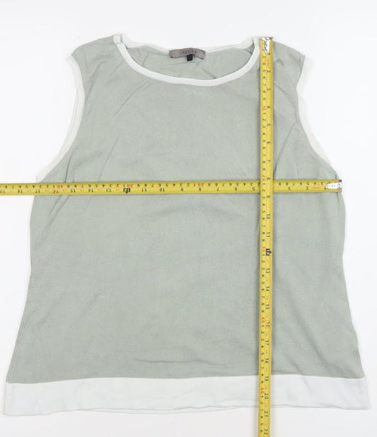 Jaeger Women’s Green Cotton Sleeveless Tank Top M