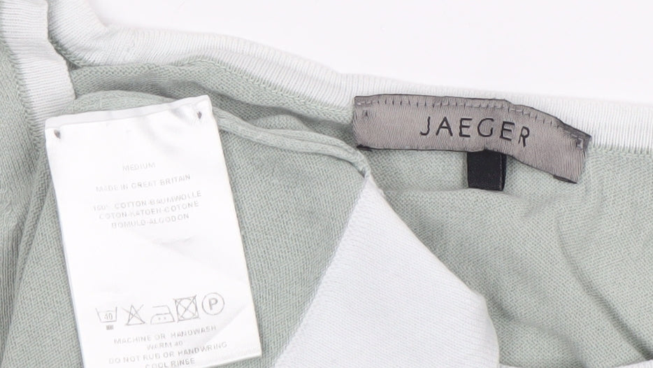 Jaeger Women’s Green Cotton Sleeveless Tank Top M
