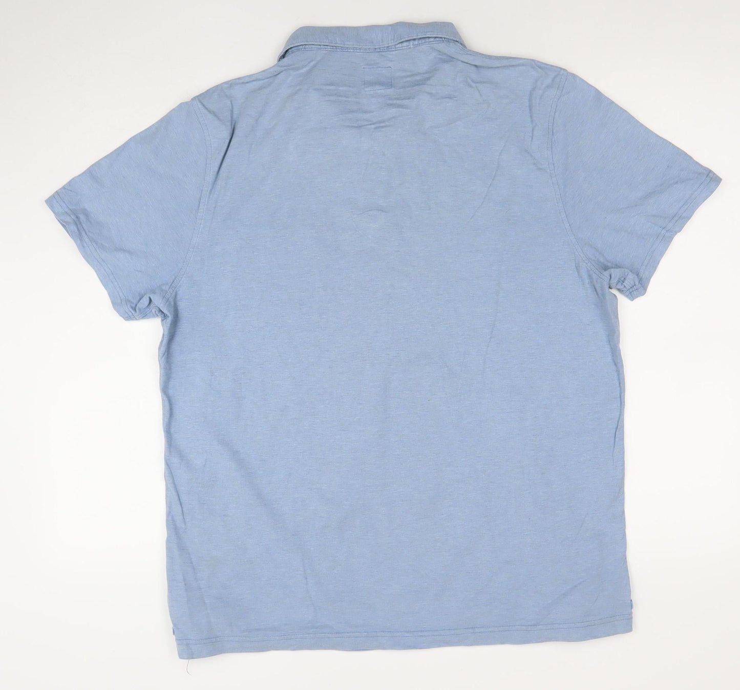 Joules Men's Blue Cotton Polo Shirt Size L Short Sleeve Casual