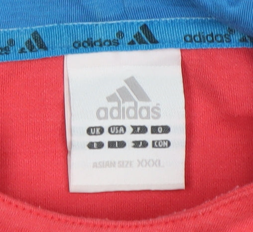 Adidas Women's Coral Hooded Pullover Sweatshirt Size M Cotton Blend