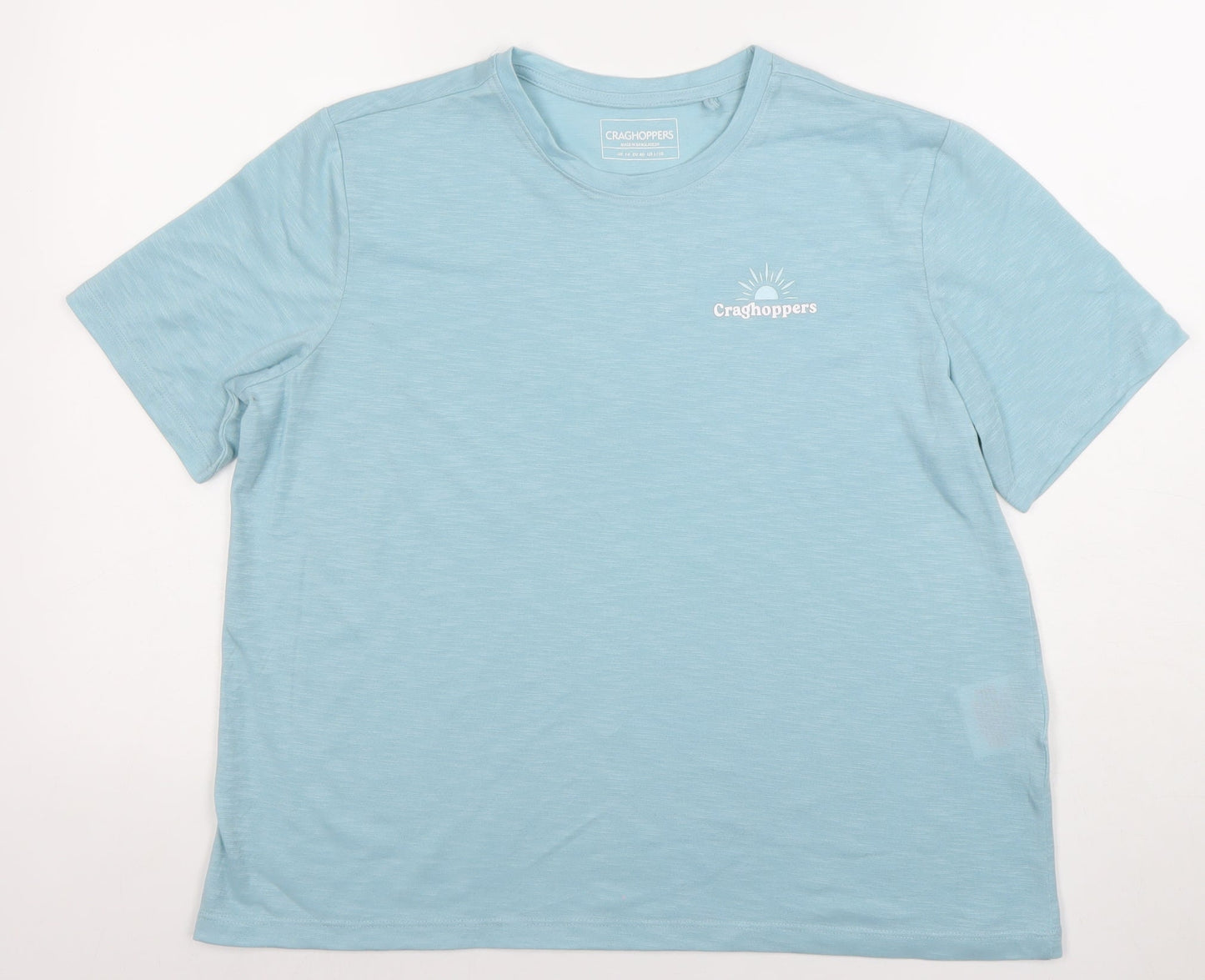 Craghoppers Womens Blue Short Sleeve Quick Dry T-Shirt Size 14