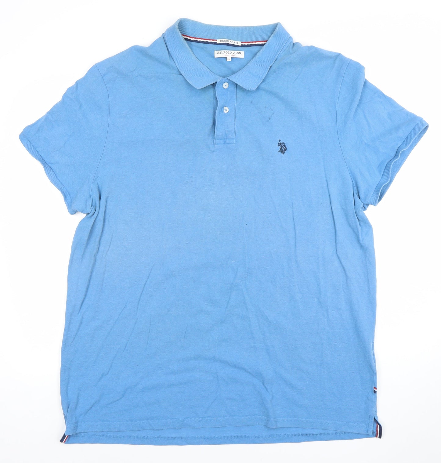 U.S. Polo Assn. Men's Blue Regular Fit 3XL Cotton Polo Shirt