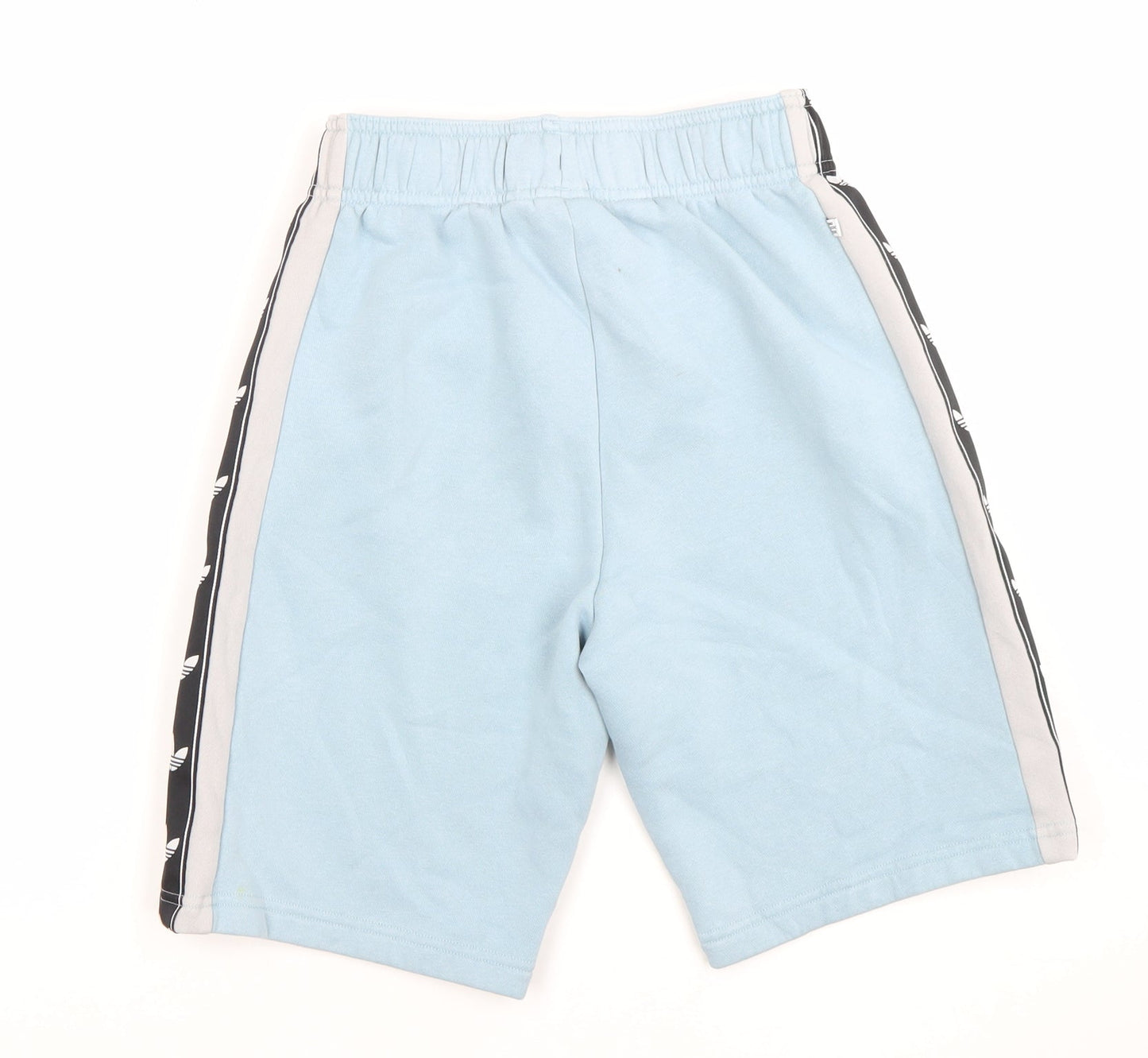 Adidas Boys Blue 13-14 Years Athletic Shorts Cotton Blend