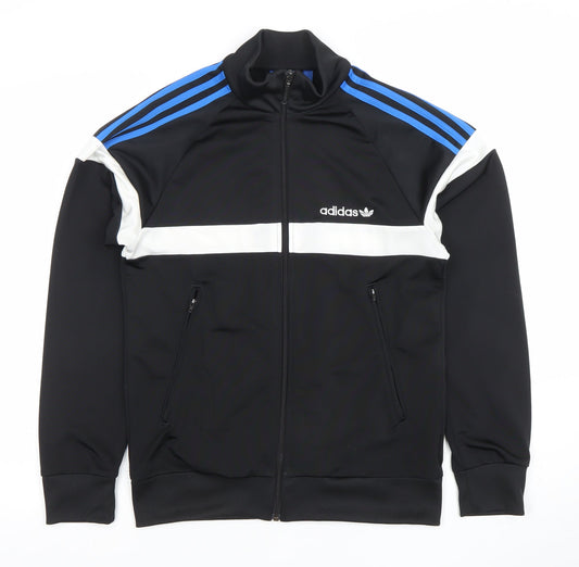 Adidas Men's Black XS Full Zip Sweatshirt Jacket with Logo