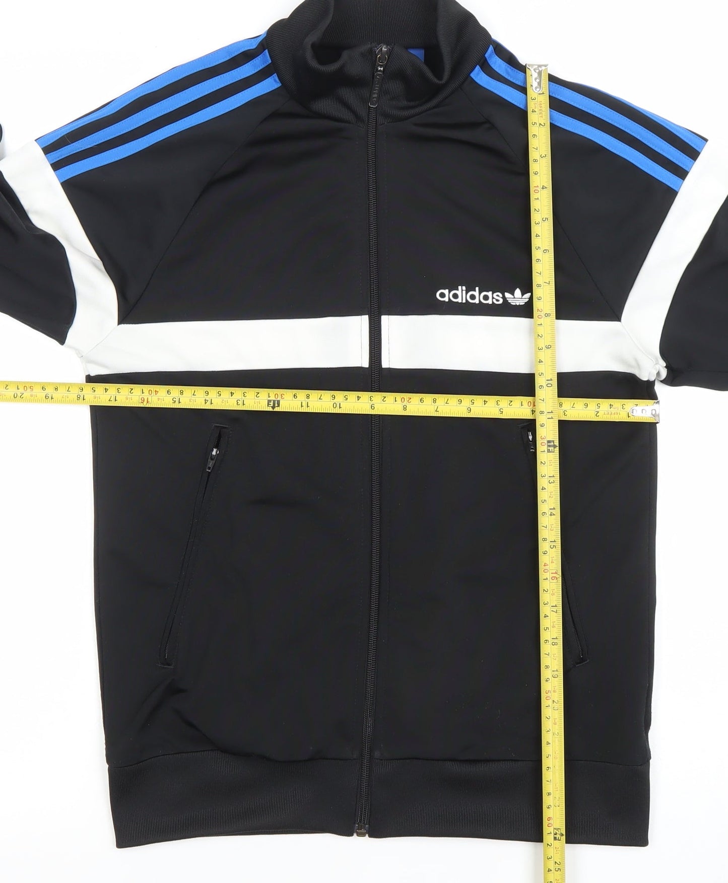 Adidas Men's Black XS Full Zip Sweatshirt Jacket with Logo