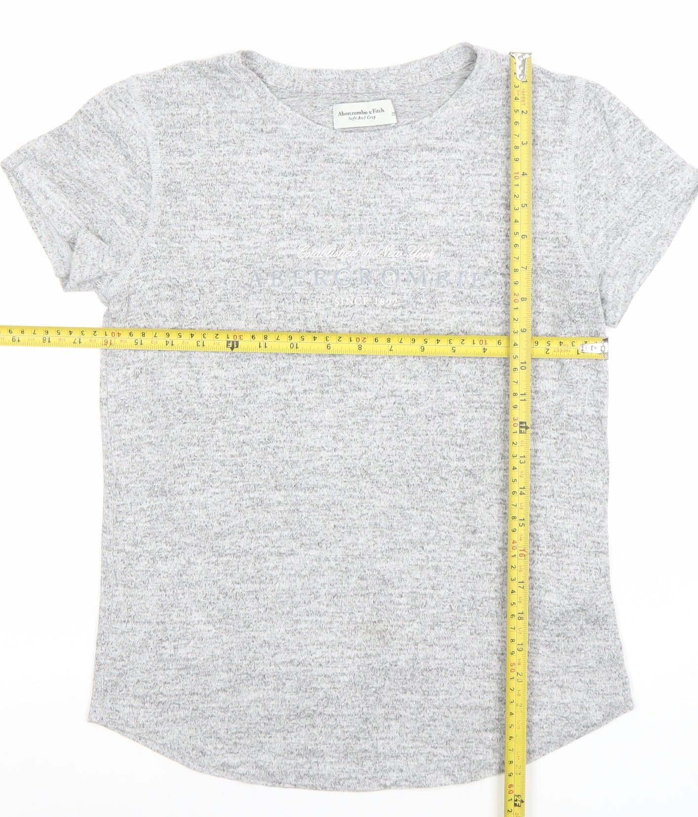 Abercrombie & Fitch Women’s Grey Basic Soft Cozy T-Shirt Size S