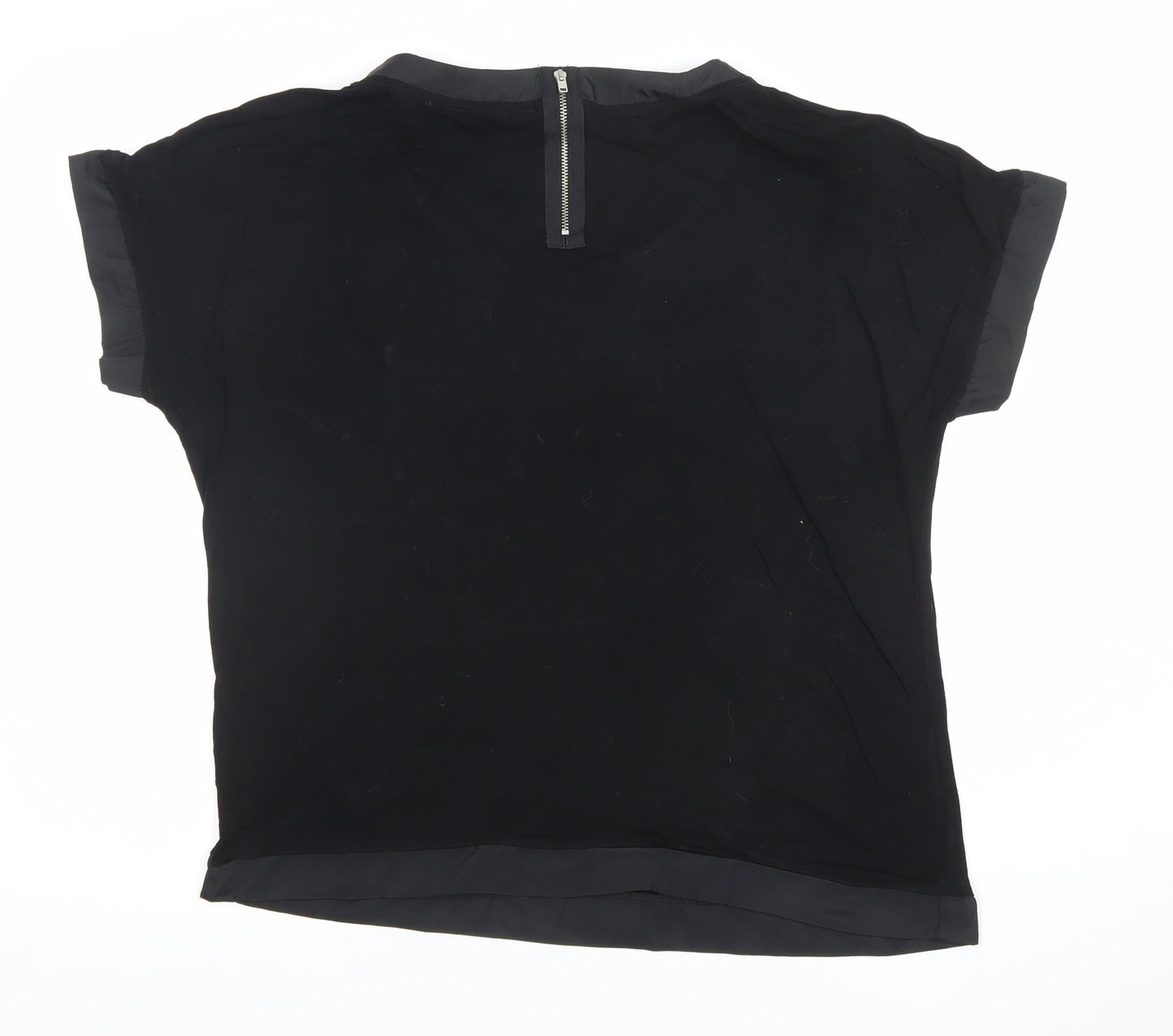 Next Women’s Black Short Sleeve Woven Blouse Size 14