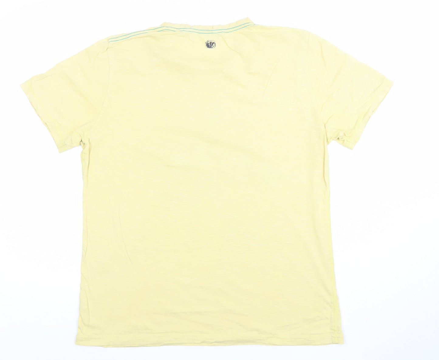 Fat Face Men's Yellow Graphic Surf T-Shirt Size M