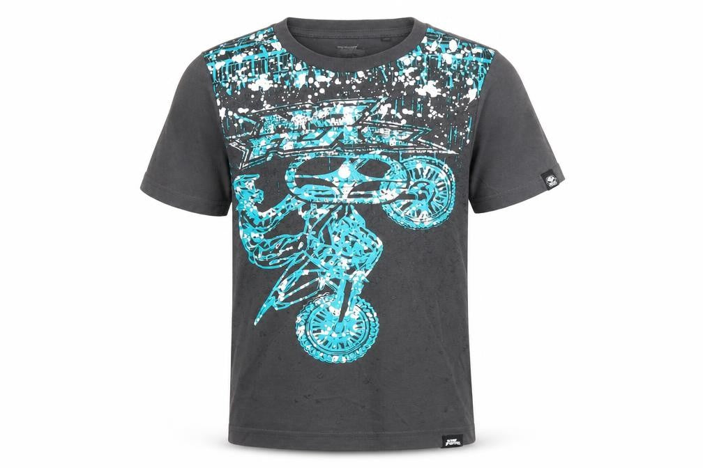 No Fear Boys Black Motorcycle Graphic T-Shirt 11-12 Years Regular Fit