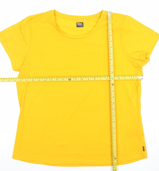 Rohan Women's Yellow Short Sleeve Quick Dry T-Shirt Size L