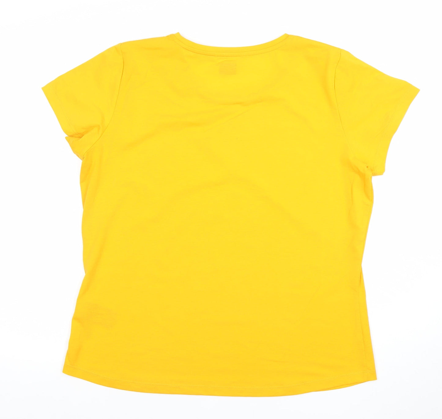 Rohan Women's Yellow Short Sleeve Quick Dry T-Shirt Size L