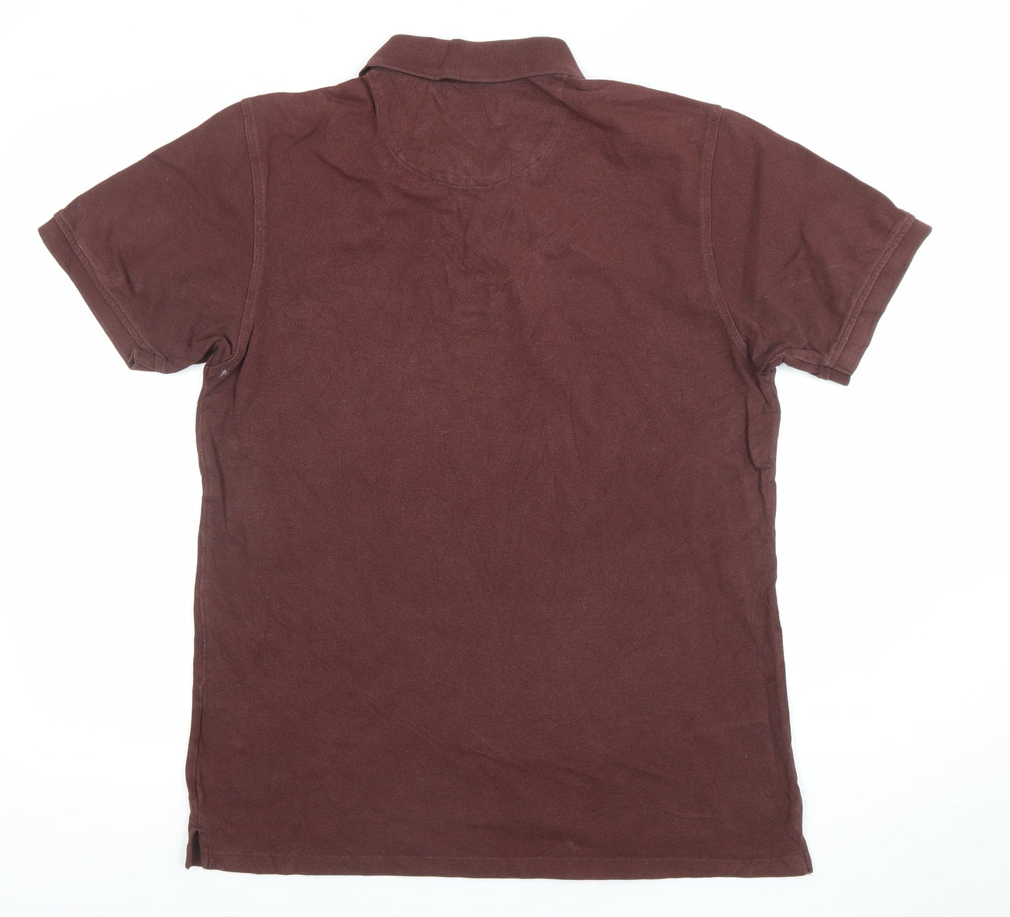 Lyle & Scott Men’s Brown Cotton Polo Shirt L Regular Fit Classic