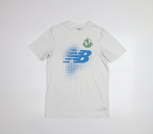 New Balance Men’s White Medium Football Graphic Active T-Shirt