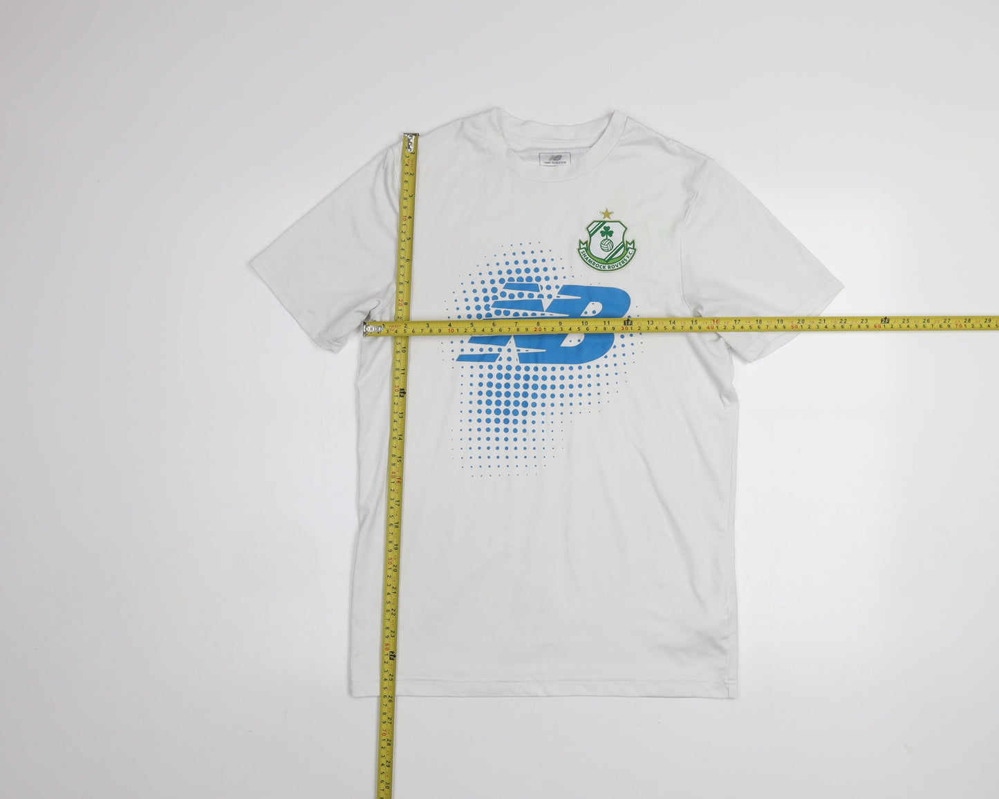 New Balance Men’s White Medium Football Graphic Active T-Shirt