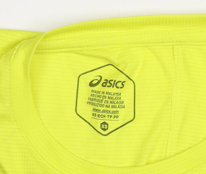 Asics Men's Yellow XS Athletic Running T-Shirt