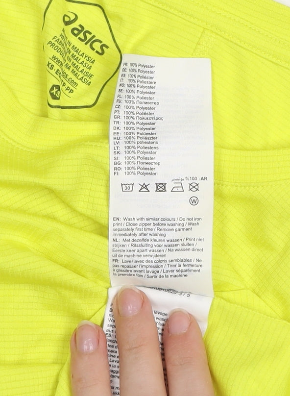 Asics Men's Yellow XS Athletic Running T-Shirt