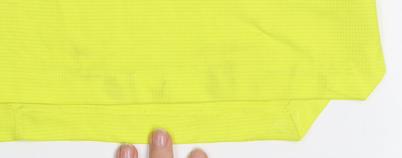 Asics Men's Yellow XS Athletic Running T-Shirt