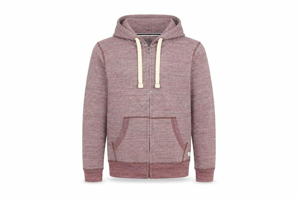 Jack & Jones Men's Red Zip Hoodie Jacket Size S Cotton Blend