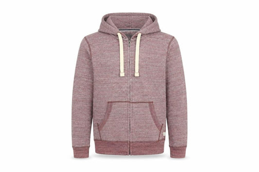 Jack & Jones Men's Red Zip Hoodie Jacket Size S Cotton Blend