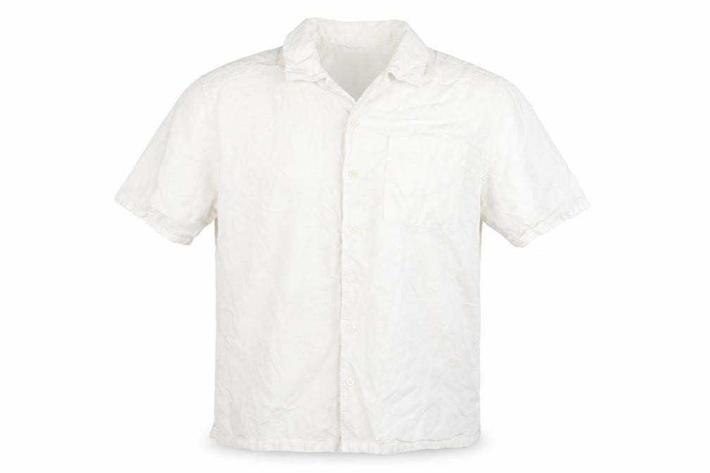 The Stronghold Men's White Regular Fit Cotton Short Sleeve Shirt M
