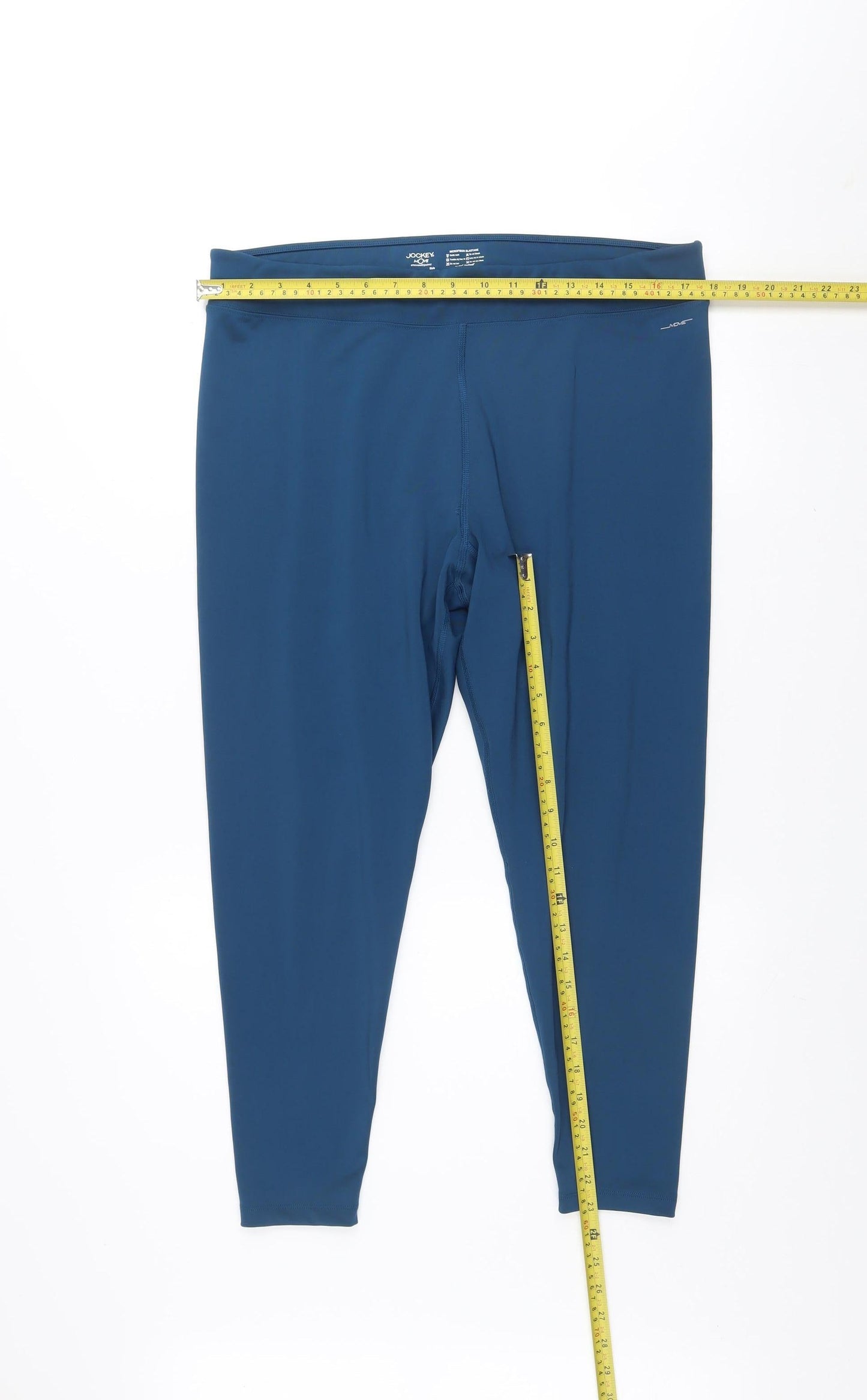 Jockey Women’s Blue 2XL Microfibre Performance Leggings