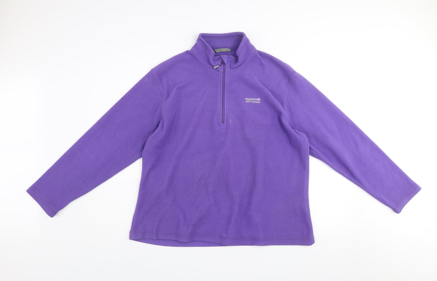Regatta Women’s Purple 1/4 Zip Fleece Sweatshirt UK 18