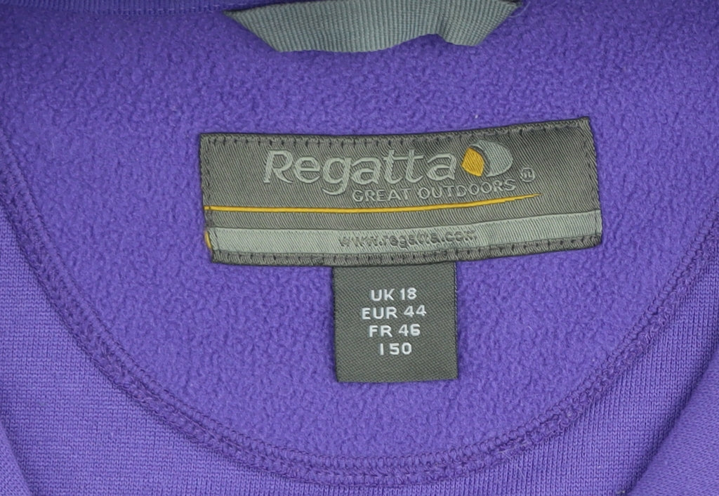 Regatta Women’s Purple 1/4 Zip Fleece Sweatshirt UK 18