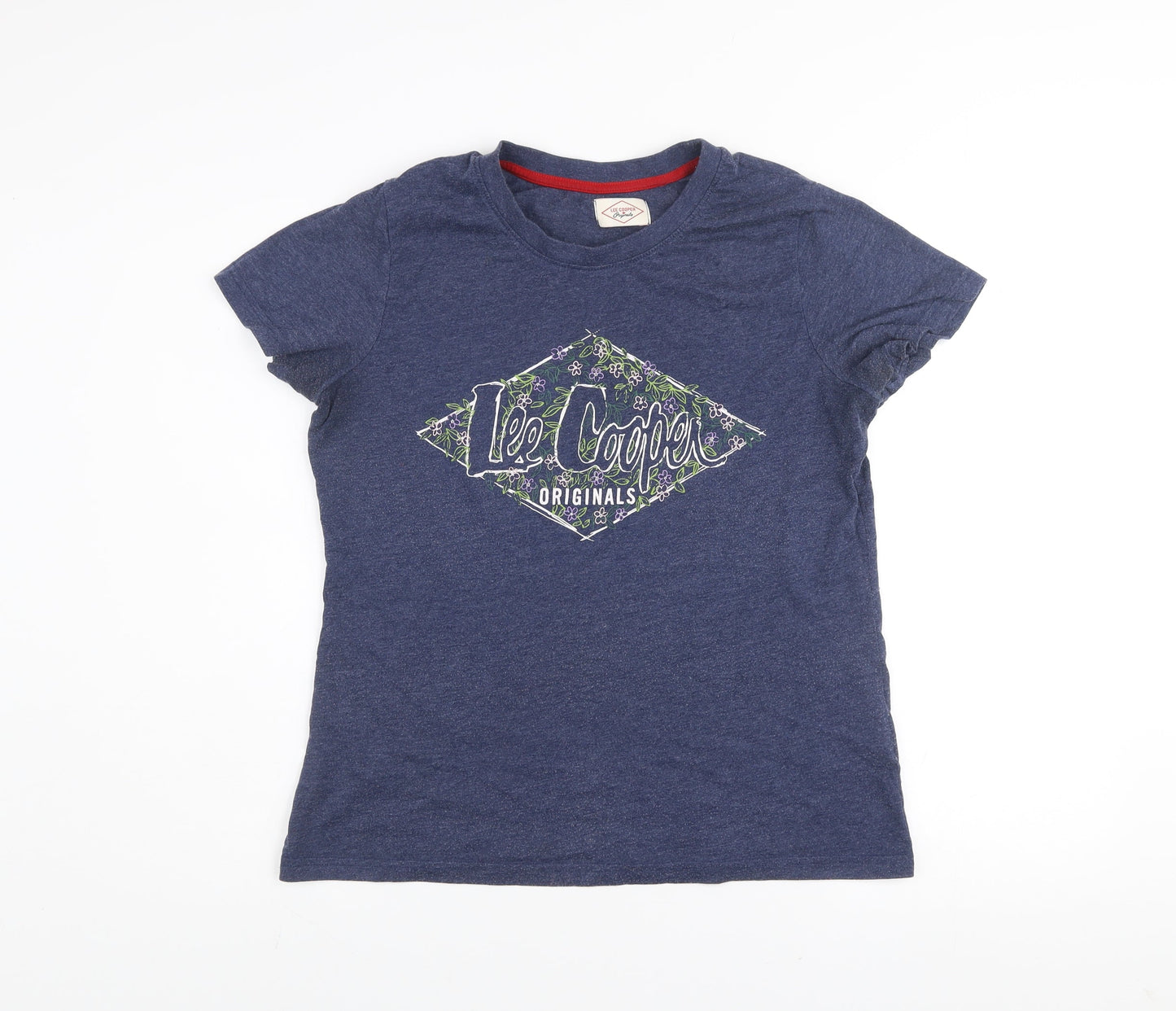 Lee Cooper Women's Blue Short Sleeve Crew Neck T-Shirt Size 14