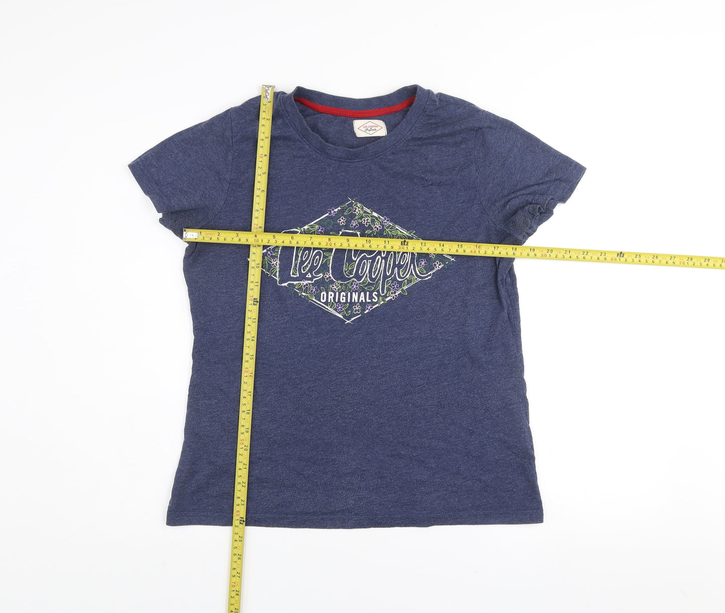 Lee Cooper Women's Blue Short Sleeve Crew Neck T-Shirt Size 14