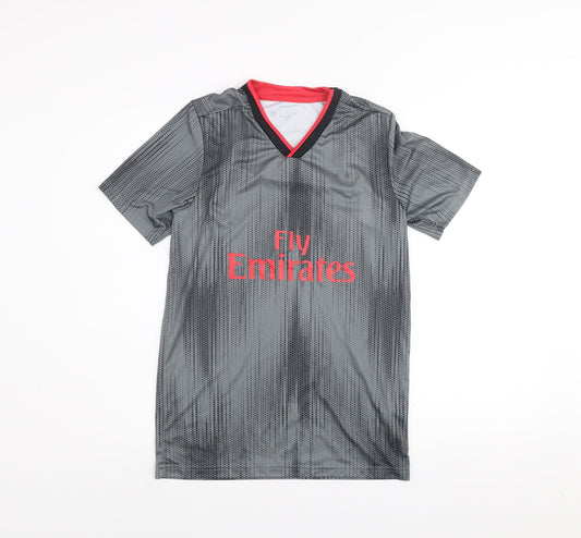 SL Benfica Men’s Grey Football Training Jersey T-Shirt S