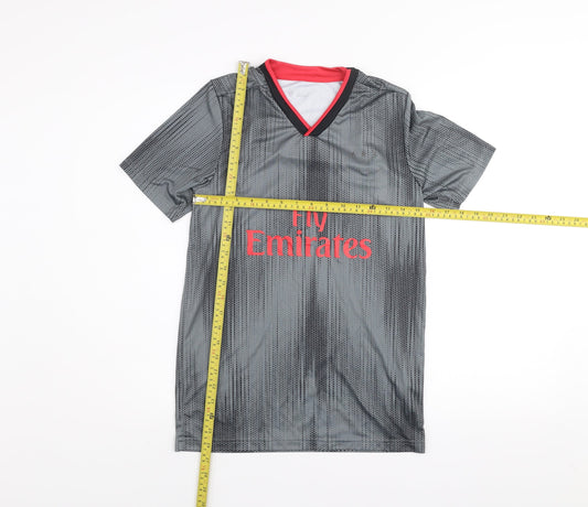 SL Benfica Men’s Grey Football Training Jersey T-Shirt S