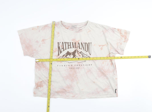 Kathmandu Women’s Multicoloured XL Tie-Dye Cotton Graphic T-Shirt