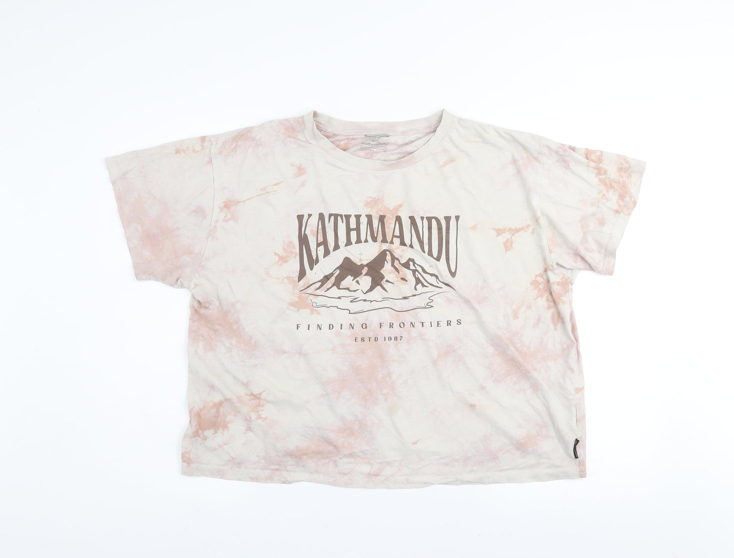 Kathmandu Women’s Multicoloured XL Tie-Dye Cotton Graphic T-Shirt