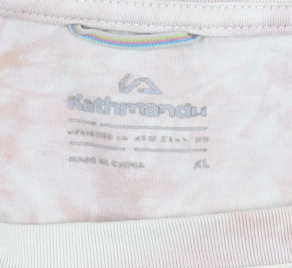 Kathmandu Women’s Multicoloured XL Tie-Dye Cotton Graphic T-Shirt