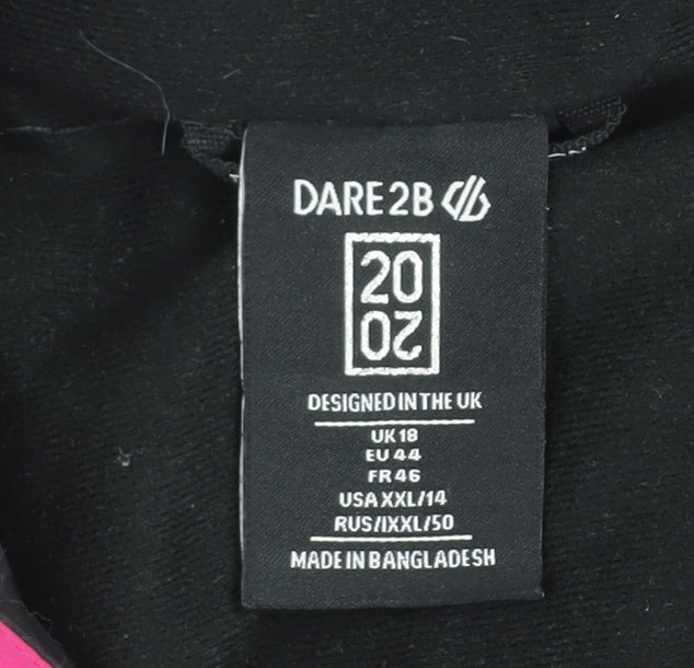 Dare 2B Women's Pink Waterproof Ski Jacket Size 18 Hooded Winter Coat