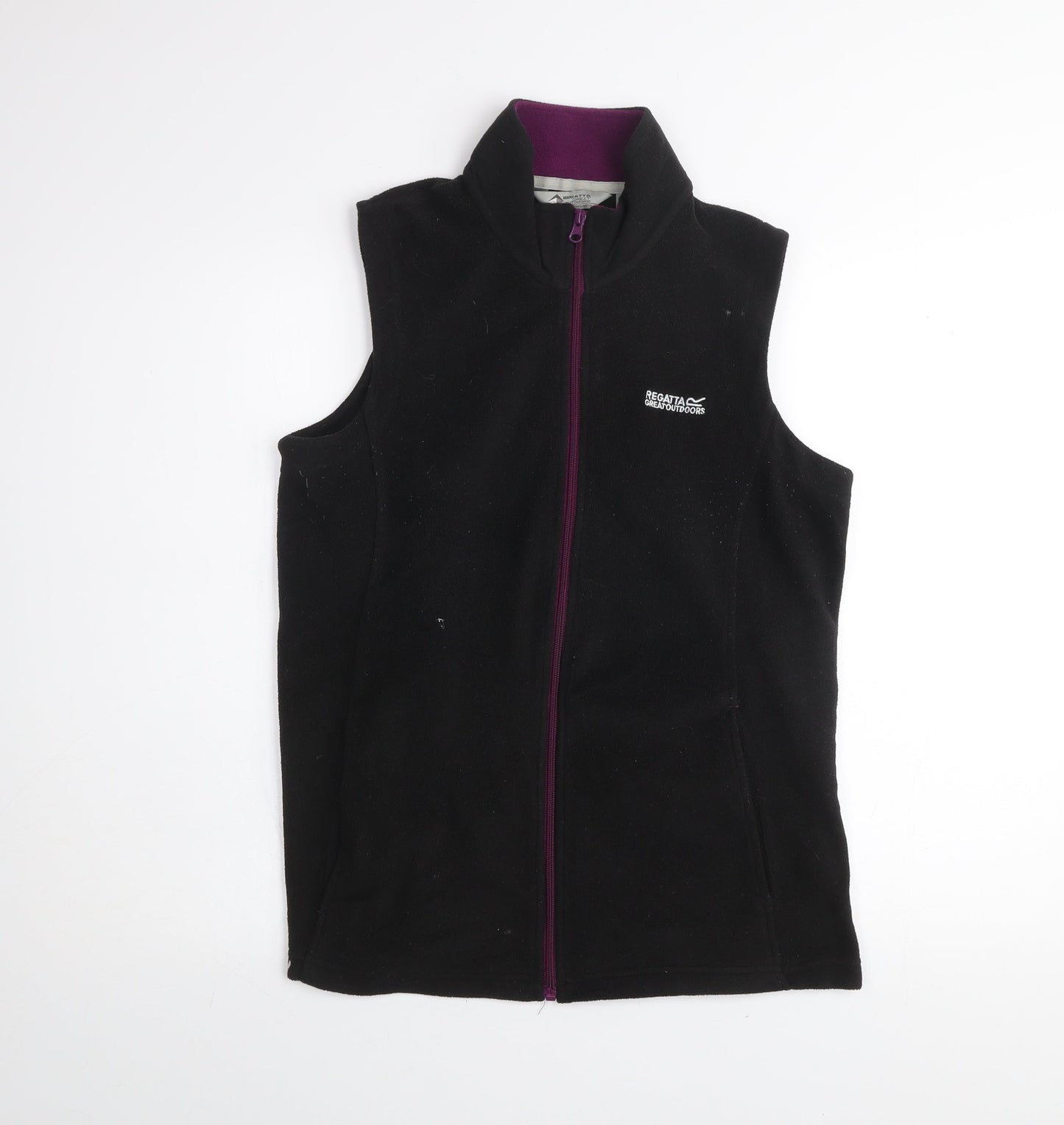 Regatta Women's Black Fleece Waistcoat Size 14 Outdoor Bodywarmer