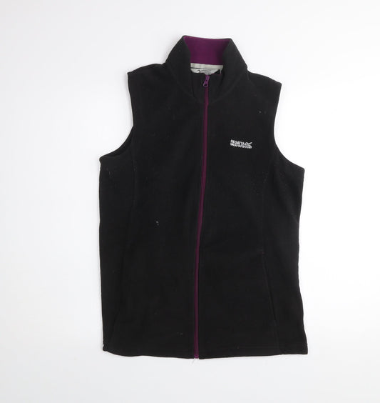 Regatta Women's Black Fleece Waistcoat Size 14 Outdoor Bodywarmer