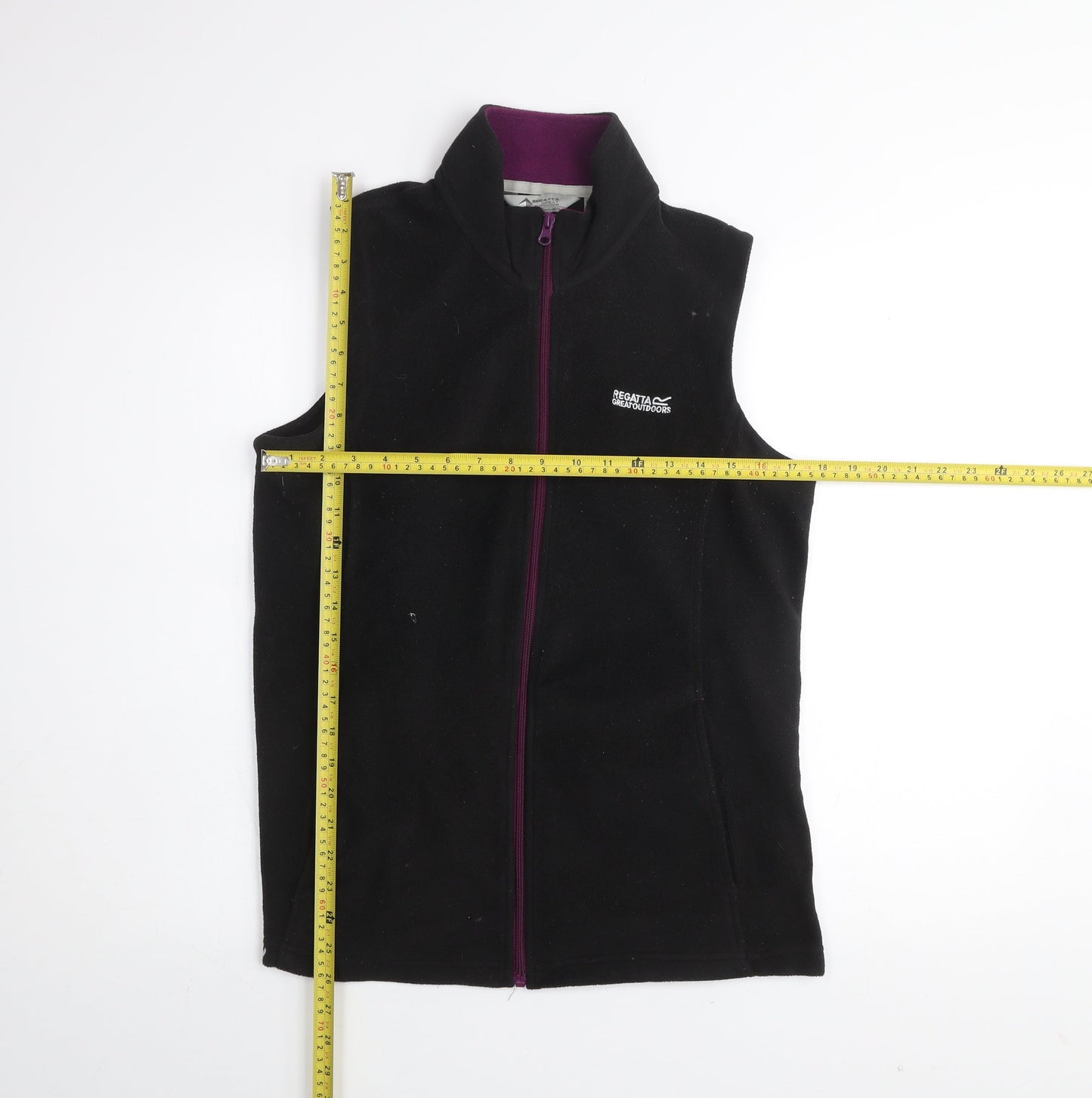 Regatta Women's Black Fleece Waistcoat Size 14 Outdoor Bodywarmer