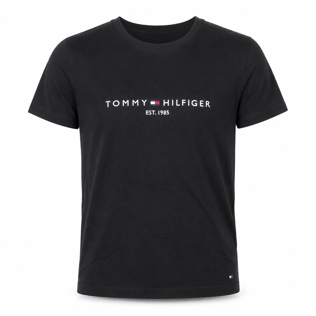 Mens UK Size S Tommy Hilfiger Black  Cotton Blend T-Shirt