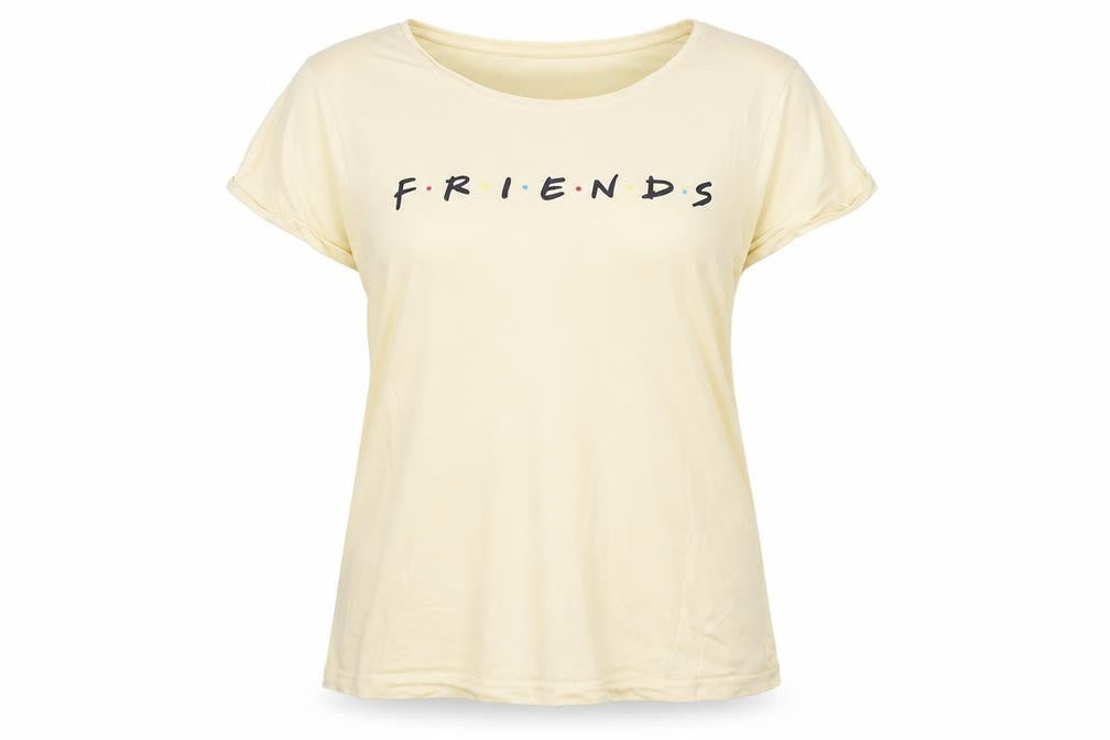 Women's Beige Friends TV Show Nightshirt T-Shirt Style Size 12-14