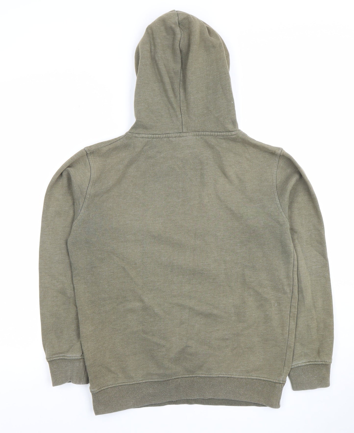 Animal Boys Khaki Pullover Hoodie 11-12 Years Cotton Blend Kangaroo Pocket